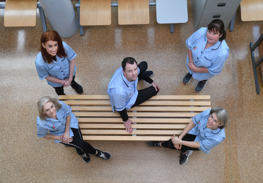 group of hospital staff