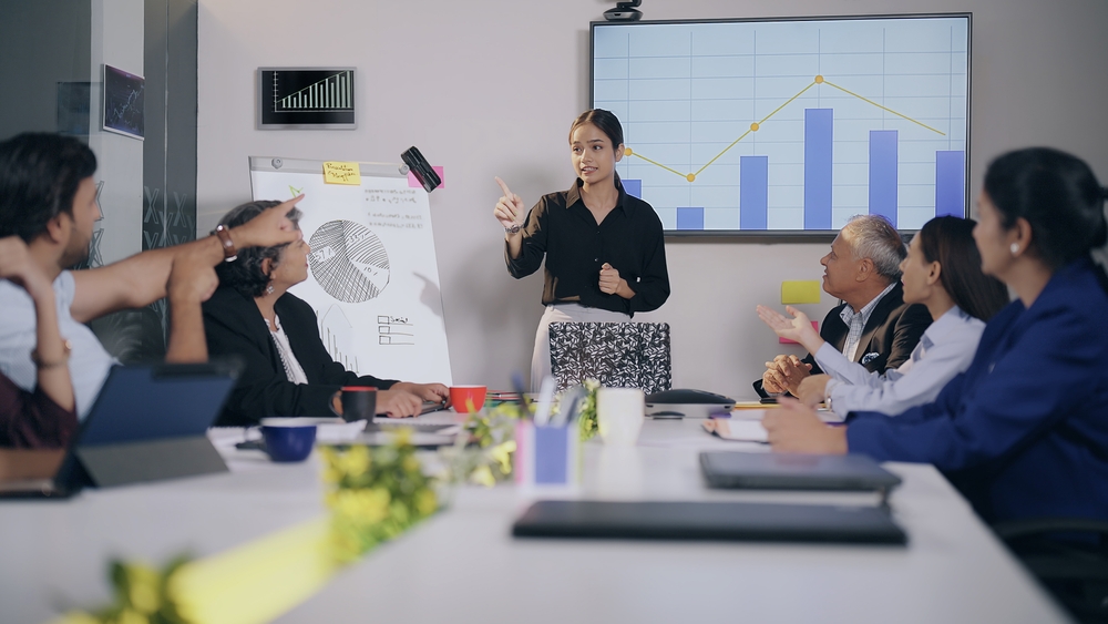 Manager or Team Leader having a meeting